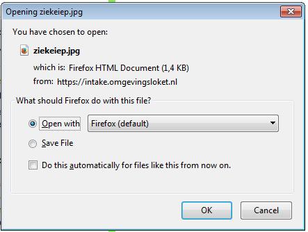 De gebruiker heeft dan namelijk zelf de keuze met welke tool de bijlage geopend moet worden en de gebruiker kan de bijlage indien gewenst ook opslaan op een zelf gekozen