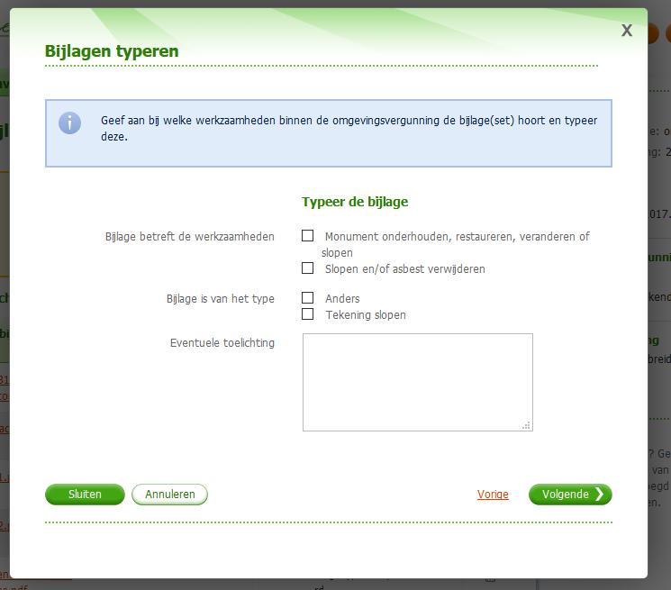 Een verschil met betrekking tot het verrijken van data tijdens het uploaden van een enkel document, is dat de versie voorgevuld is met 1. Het versienummer is niet te wijzigen.