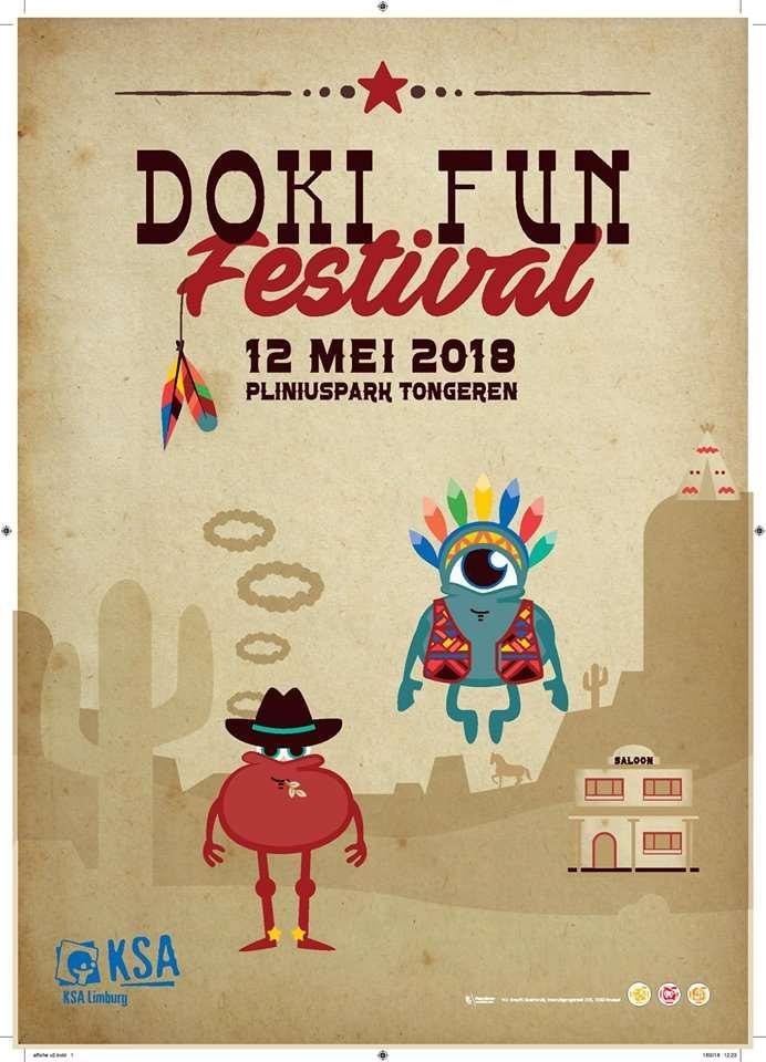 Doki Fun -12 Doki Fun Festival is een speel- en doefestival voor alle -12-jarigen (eerste tot zesde leerjaar) in KSA Limburg en hun leiding.