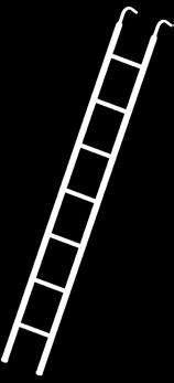passagevlonder luik verschoven met ladder U-oplegging Plancher d' accès Combi robuste avec echelle incorporée,