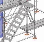 64 m, U-application for spindle 16 Trapleuning voor steigerbordestrap met 4 draaibare spiekoppen Rampes d escalier d'échafaudage Scaffoldstair guardrail 17