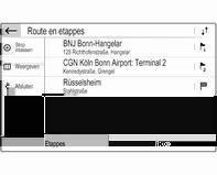 40 Navigatie Selecteer Berekenen om de route met de aangepaste volgorde opnieuw te berekenen. Selecteer Afsluiten om terug te keren naar het hoofdmenu navigatie.