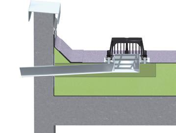 2 3 4 5 6 7 8 SitaTurbo 1 1 SitaTurbo overgangsstuk op ronde afvoerbuis 2 SitaTurbo flexibele dampschermplaat 3 Draagconstructie 4 Dampscherm 5 Thermische isolatie 6 SitaTurbo kiezelvanger 7