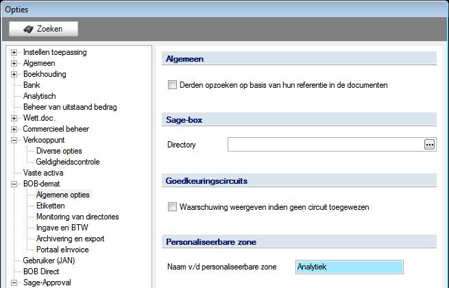 Praktische gids Documenten bewerken Tip Het is ook mogelijk om een Context direct aan te maken via een selectie van gegevens in de werkomgeving BOB-demat.