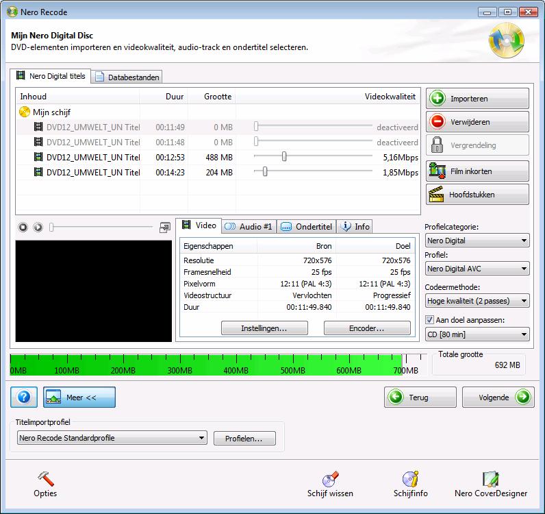 Dvd's en video's opnemen met Nero Digital 9 Dvd's en video's opnemen met Nero Digital Met Nero Recode kunt u alle video-indelingen die door Nero worden ondersteund naar Nero Digital -bestanden