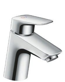 - QuickClean anti-kalkfunctie. Douchecombinatie Hansgrohe Crometta Vario glijstangcombinatie 65 cm. - Normale straal, instelbare Variostraal.