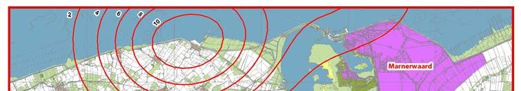 Huidige situatie en autonome ontwikkelingen Figuur 4-7 De polder Marnerwaard met bodemdalingsprognose Suyderoog en de noord- en