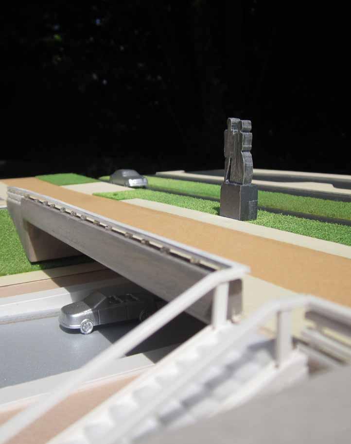 foto maquette: overgang spoortunnel
