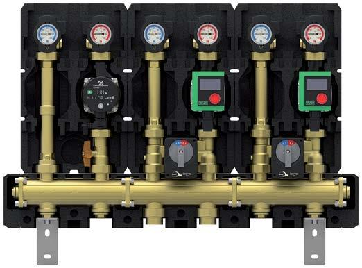 temperaturen. Het assortiment wordt uitgebreid met de modulaire collectoren en speciale oplossingen, zoals aansluiting aan ketel en het behouden van de retour temperatuur.