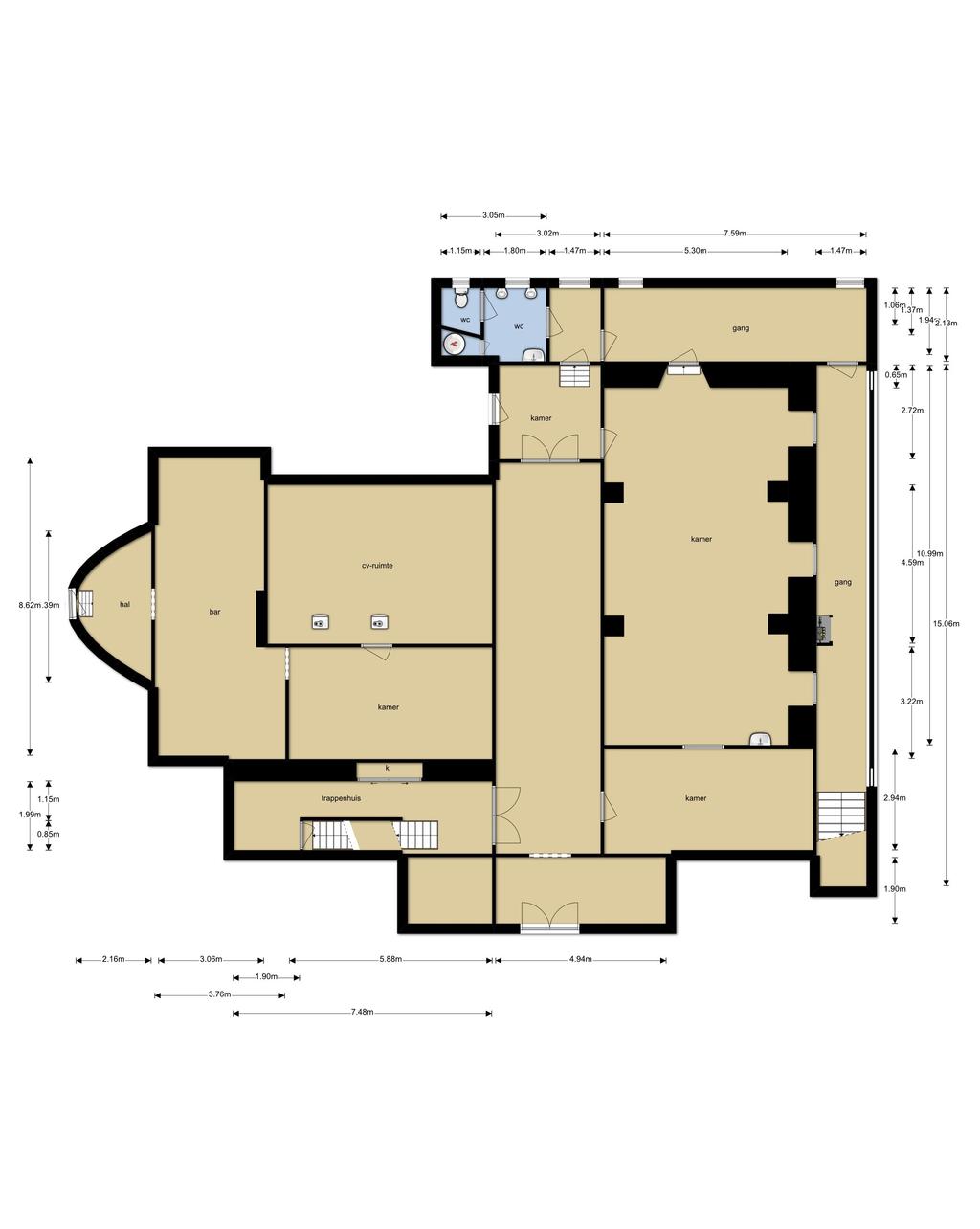 Plattegrond Souterrain