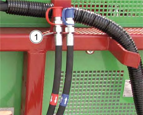 Opbouw en werking 5.3 Hydraulische installatie De hydraulische installatie van de machine kan met max. 45 l/min draaien.