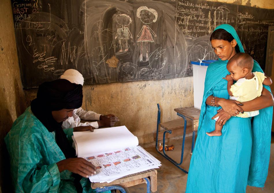 Sommer en Van der Heide In augustus 2013 gaat de Malinese bevolking naar de stembus voor de tweede ronde van de presidentsverkiezingen FOTO VN, B.