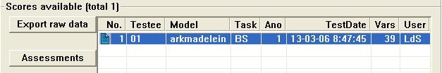 RUWE DATA EXPORTEREN Het Data tabblad geeft u de mogelijkheid om ruwe data, per persoon, per taak, te exporteren.