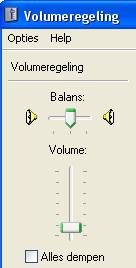 apparaten Open Audio Tabblad 1: Klik op Volume (1) 3: Klik op Volume (2) 2: Pas volume aan (1) 1b: U kunt het geluid voor de koptelefoon ook