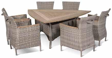 Java Dining Teak Set Zeus Teak top 1 x1 0x1 0 rec teak 53.3.300 Triangle wicker frame 150cm 72.