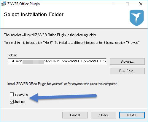 3.3. Offline installer Als de plug-in is geïnstalleerd met de offline installer (.msi), dan kan deze alleen worden geüpdatet door een nieuwe versie handmatig te installeren.