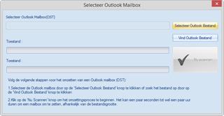 Om een OST bestand te selecteren, klik op de Selecteer Outlook Bestand knop. Selecteer het OST bestand dat moet worden omgezet en klik vervolgens op Nu scannen om het omzettingsproces te beginnen.