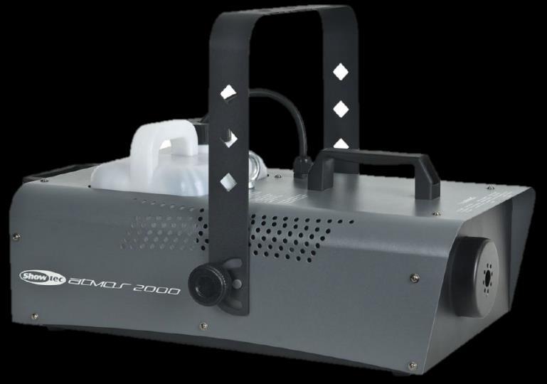 4.3.6. Rookmachine Showtec Atmos 2000 Om uw verlichting, lazer s goed tot zijn recht te laten komen is het belangrijk om een rookmachine te gebruiken.