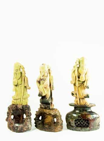 figures of Shou Lao h 16,8-18 cm.