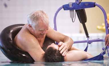 Ontspannen in het zwembad, uitgedaagd worden tot bewegen en vertrouwen geven in het gymlokaal.