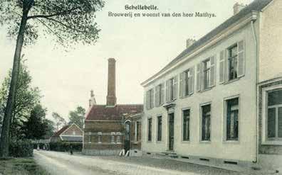 BROUWERIJ MATTHIJS (DE RUYTER) Wettersestraat 78, Schellebelle Ontstaan: ca. 1800 - Stopzetting: 1941 WICHELEN - Schellebelle In 1800 huwt Bernard Matthijs uit Wetteren met Ferdinanda Van der Smissen.