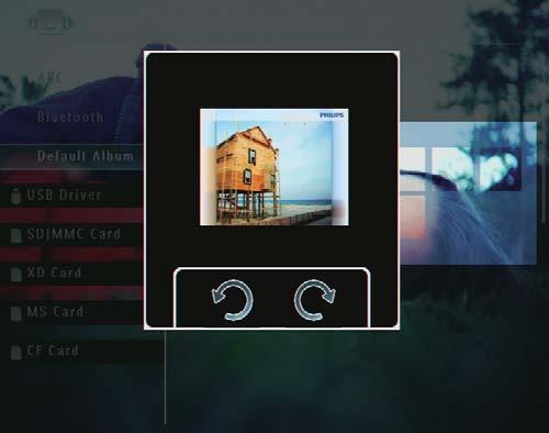 Een foto roteren 1 Selecteer in de albummodus een foto en raak vervolgens aan.