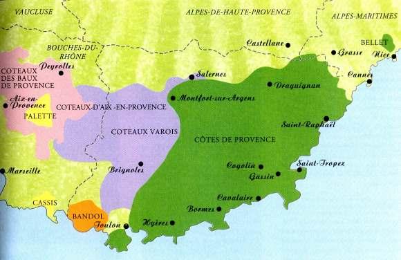 Het wijngebied in de Provence is de oudste wijngaard van Frankrijk. Het dankt zijn bestaan aan de eerste Griekse nederzettingen langs de kust van de Middellandse zee.