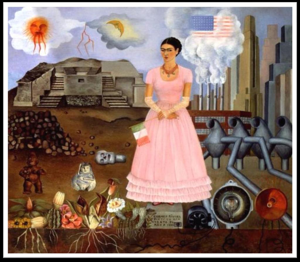 Frida Kahlo, Zelfportret op de grens
