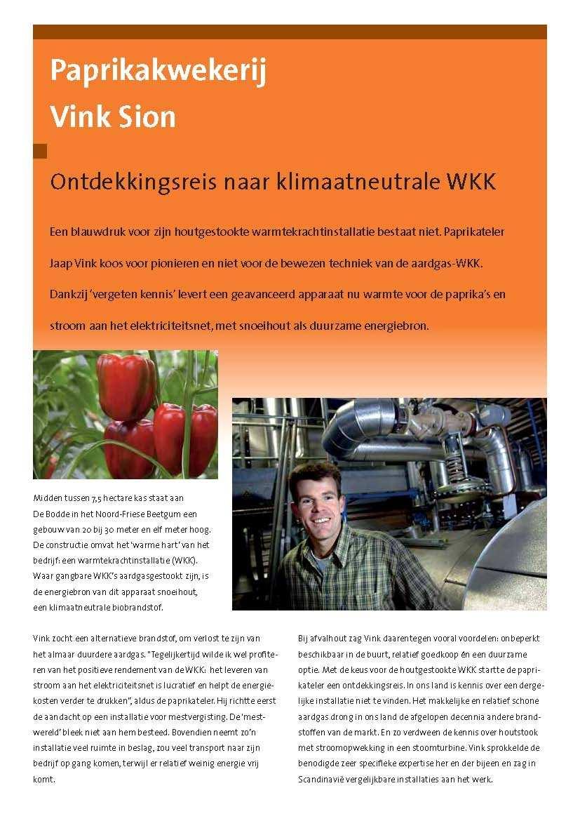 Demoprojecten biobrandstoffen II Bio-WKK Gebruik