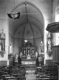 Kerk St-Mattheüs, Meensel Deel 5: Het gebouw - interieur Het vroegere interieur zag er als volgt uit.