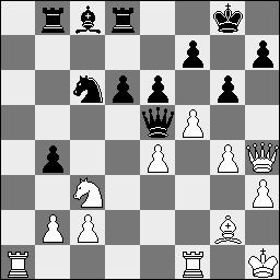 b3 13.f4 Tb8?! 14.g4ƒ Pxd4 15.Lxd4 Lxd4+? 15...e5 16.Dxd4 Pc6 17.Dd2± b5 18.axb5 axb5 19.f5 Db6+ 20.Kh1 Dd4 21.Dg5 21.Dh6 Dg7 21...De5 22.