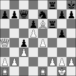 Taf1 O-O-O 20.Txf7 a6 21.Dg6 g4 Wit : Edwin Vreugdenhil Zwart : Rudi Pauwels 1.d4 d5 2.Pf3 Pc6 3.Lf4 Lg4 4.Pbd2 e6 5.e3 Ld6 6.c3 Pge7 7.Da4 f6 8.