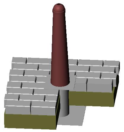 KARAKTERISTIEKEN : IMENSIONS - AFMETINGEN : - Voir le croquis ci-dessus / Zie schets hierboven.