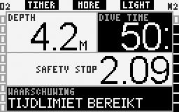 U kunt dit niveau bijvoorbeeld instellen op 50% van druk van een volle tank om u te waarschuwen dat het tijd wordt om