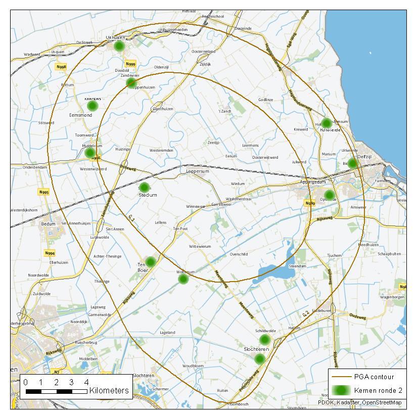 2.1.2 Inspecties ronde 2 Binnen ronde 2 worden in de tweede helft van 2017 inspecties uitgevoerd in Middelstum, Stedum, Ten Boer, Woltersum, Delfzijl-Noord, Holwierde, Opwierde (Appingedam 2e ronde),