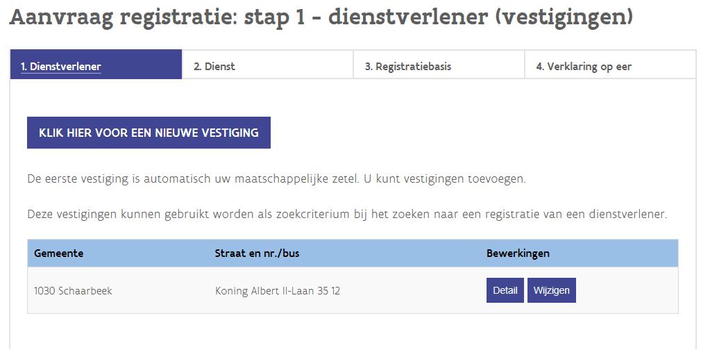 2.1. Registraties beheren stap 1 Heb je meerdere