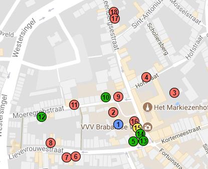 Bron: VSP 2. Horeca-aanbod 2.12 Beursplein e.o. 24 Horeca in kaart Belangrijkste kenmerken Niveau Laag Hoog Diversiteit Rol horeca Terras Eenzijdig Ondersteunend Geen Divers Leidend Allemaal Aanbod