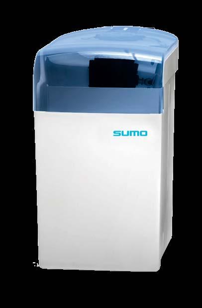 Specificaties Model SUMO I SUMO II Debiet 1 bar 1,8 m 3 /u 2,4 m 3 /u Debiet 2bar 2,4 m 3 /u 2,76 m 3 /u Capaciteit 7,6 ºdH x m 3 18,5 ºdH x m 3 Volume monosfere hars 5,7 liter 15,6 liter