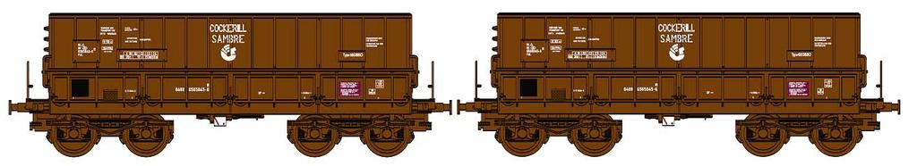 221 - Set B : zoals set A maar met andere wagonnummers 54,90 45.222 - Set A : 2 erts-wagons COCKERILL SAMBRE NMBS / SNCB 54,90 Ep.