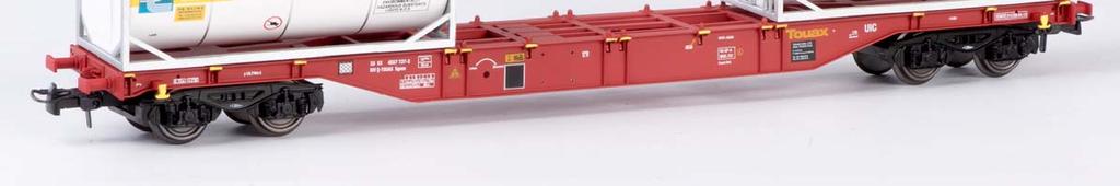 104 - Touax, rouge, D-TOUAX, chargé avec 2x 20ft conteneur citerne De Rijke 54,90 NEW 18 54.