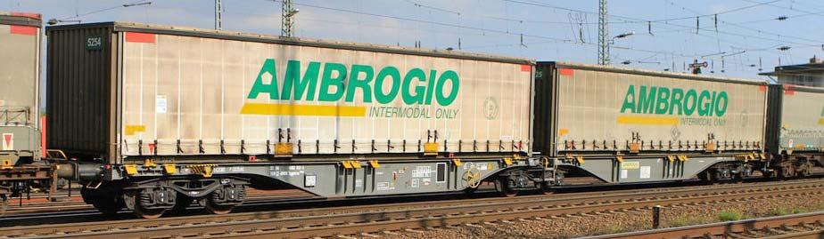Collectors Edition 3 Ambrogio shuttle Gallarate - Muizen / Neuss Ambrogio Intermodal laat dagelijks containershuttles rijden tussen Gallarate (I) en Muizen (BE) en tussen Gallarate (I) en Neuss (DE).