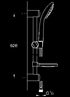 La technologie GROHE CoolTouch prévient le craquèlement du fini chromé et empêche la douche à main d être brûlante.