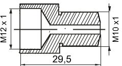 Verloop M12x1