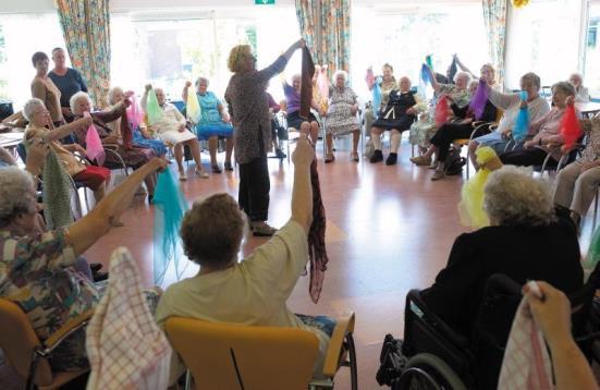 Ook is er een woongroep voor ouderen met dementie.