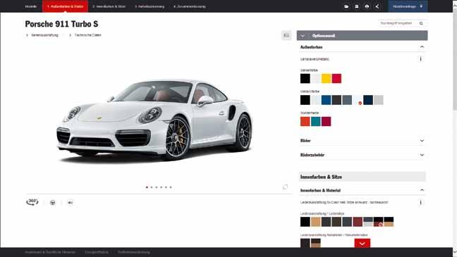 Porsche Car Configurator. De droom van de 911 kent vele vormen en kleuren. Met de nieuwe Porsche Car Configurator ontdekt u snel en intuïtief welke droom perfect bij u past.
