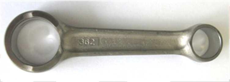 27 / Drijfstang Slag: 54,5mm ± 0,1mm Alleen een van beide versies drijfstangen met het code nummer 367 of 362 zijn toegestaan (zie afbeelding) De zijkanten van de drijfstang zijn onbewerkt.