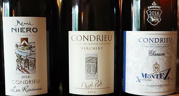 ***(*) Condrieu Verchery 2016, Domaine Clusel-Roch www.domaine-clusel-roch.fr Van druiven uit twee aangrenzende wijngaarden op het zuiden, Vernon en Chery, in het noorden van de AOC.