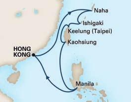 799 Onbekende kleine eilandgroepen van Japan Warmwaterbronnen in het Yangmingshan National Park in Taiwan Koloniale charme in de wijk Intramuros in Manilla Hongkong, Naha (Japan), Ishigaki-eiland