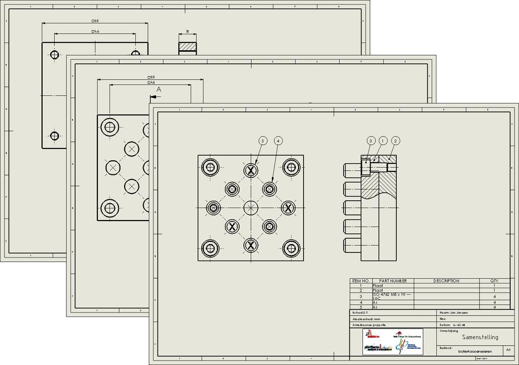 SolidWorks tutorial 6 TEKENINGEN VAN