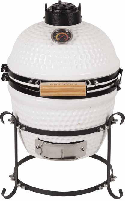 Patton Kamado Grill 13 White Patton Kamado Grill White Article ID: 55CCE201 EAN Code: 8712024095543 Patton Kamado Grill White The Patton Kamado Grill is a typical grill/smoker which is made of a